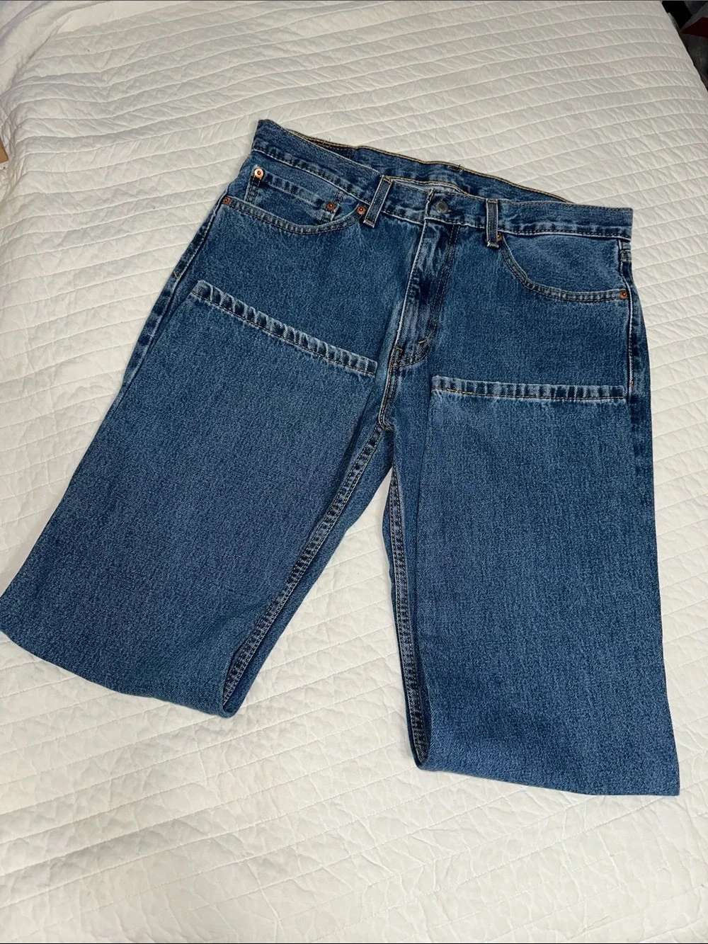 Levi's 505 Men's Denim Straight Jeans 35 x 28.5